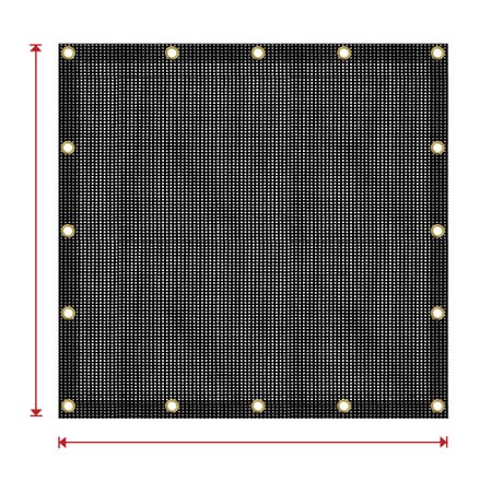 90% Premium Fence Privacy Screen - Black