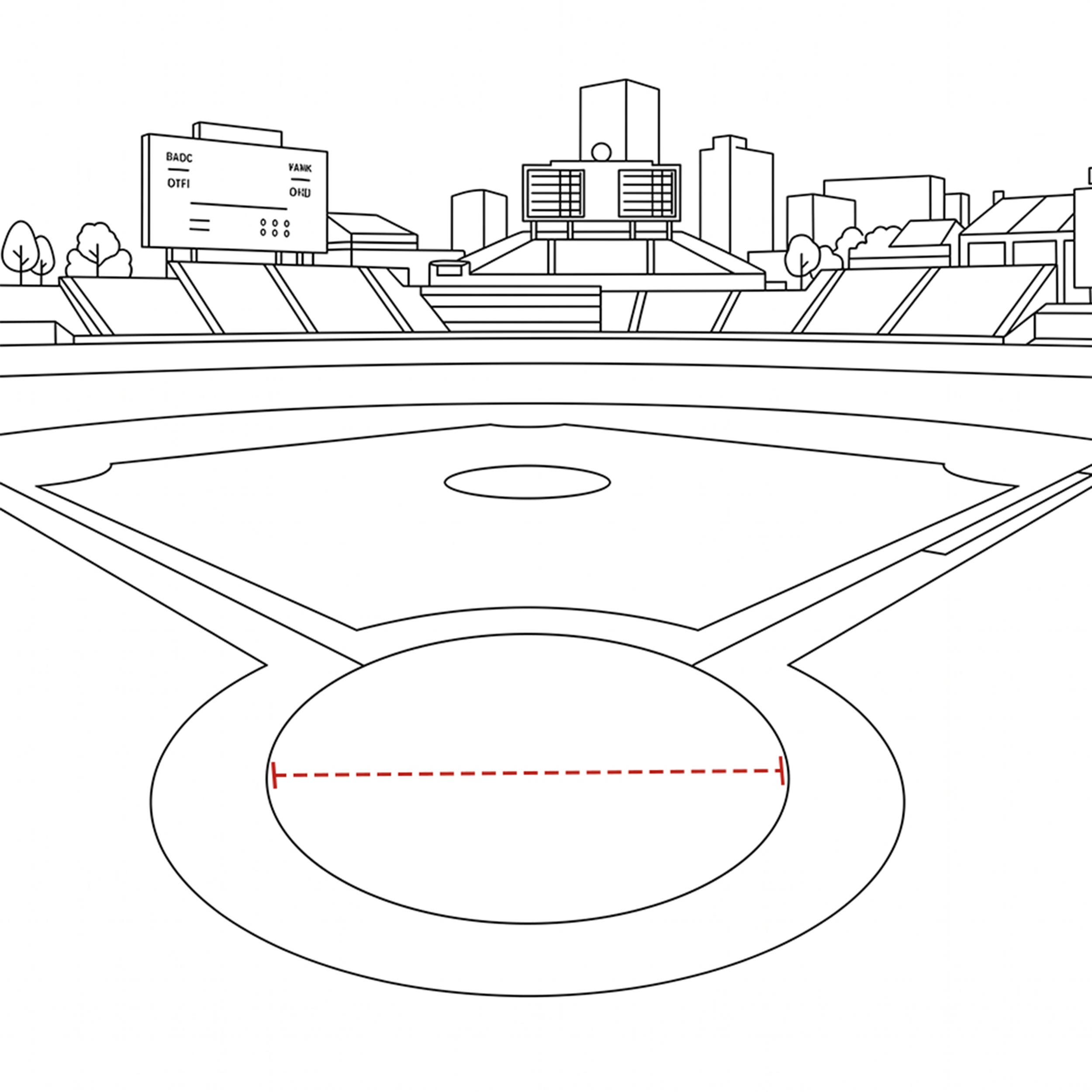 Baseball Home Plate cover Round