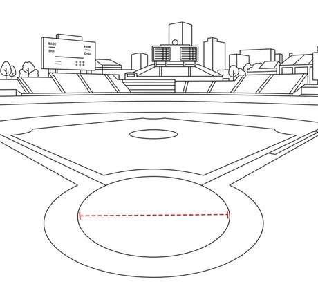 Baseball Home Plate cover Round