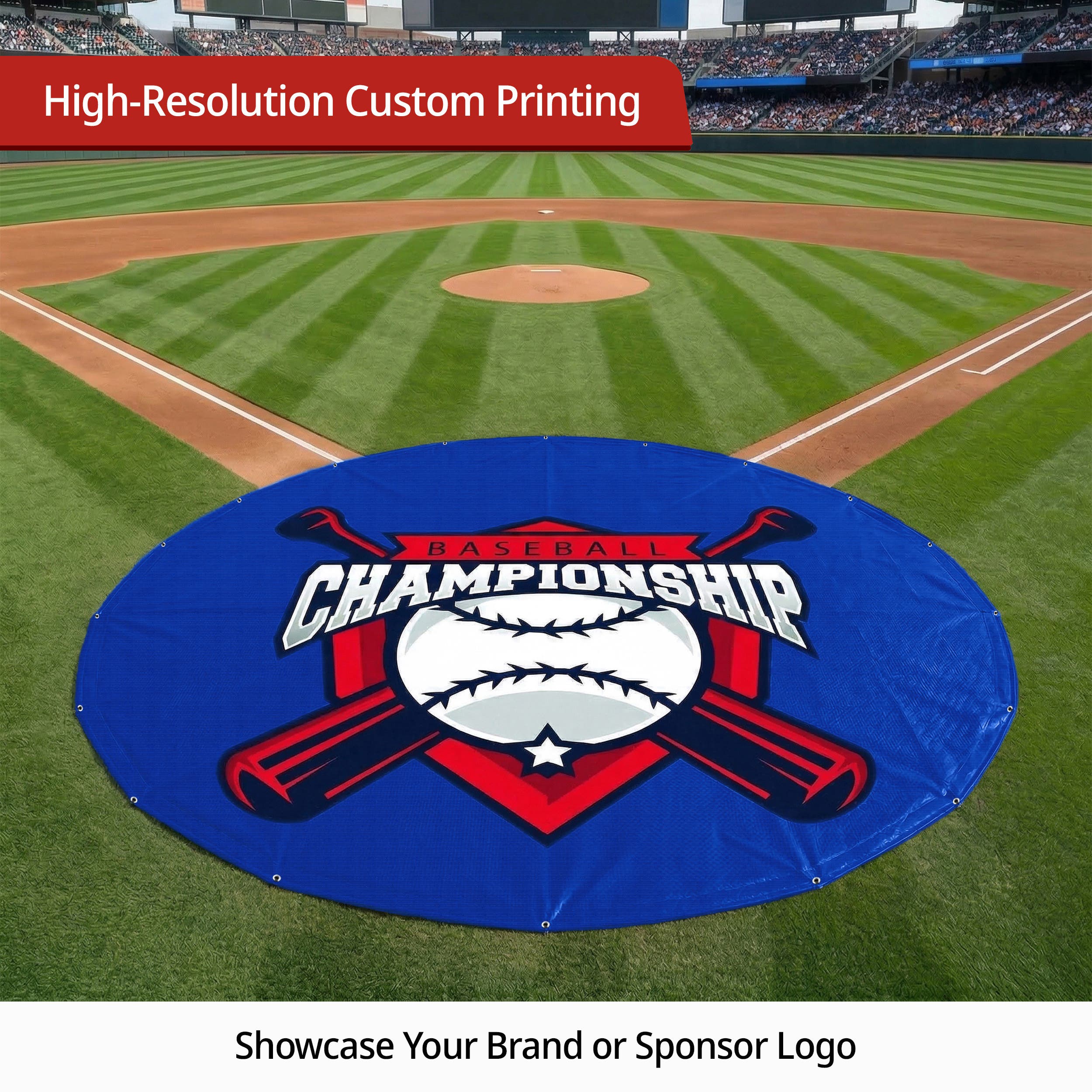 Baseball Home Plate cover Round