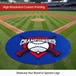 Baseball Home Plate cover Round