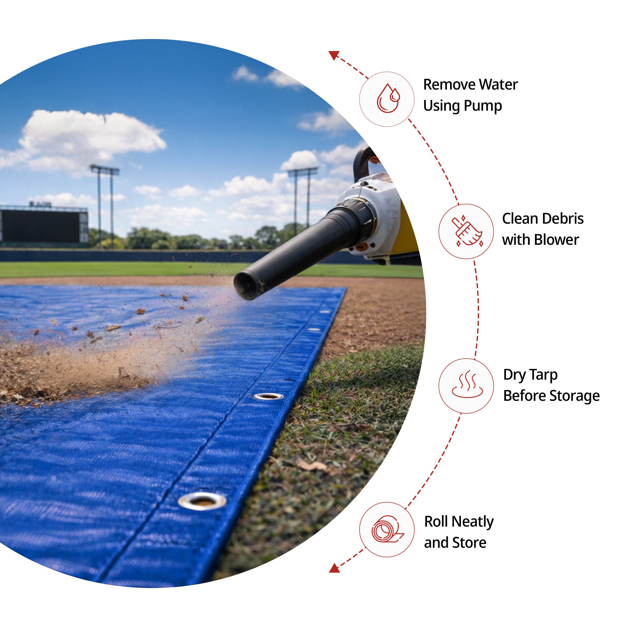 Baseball Mound Cover Round