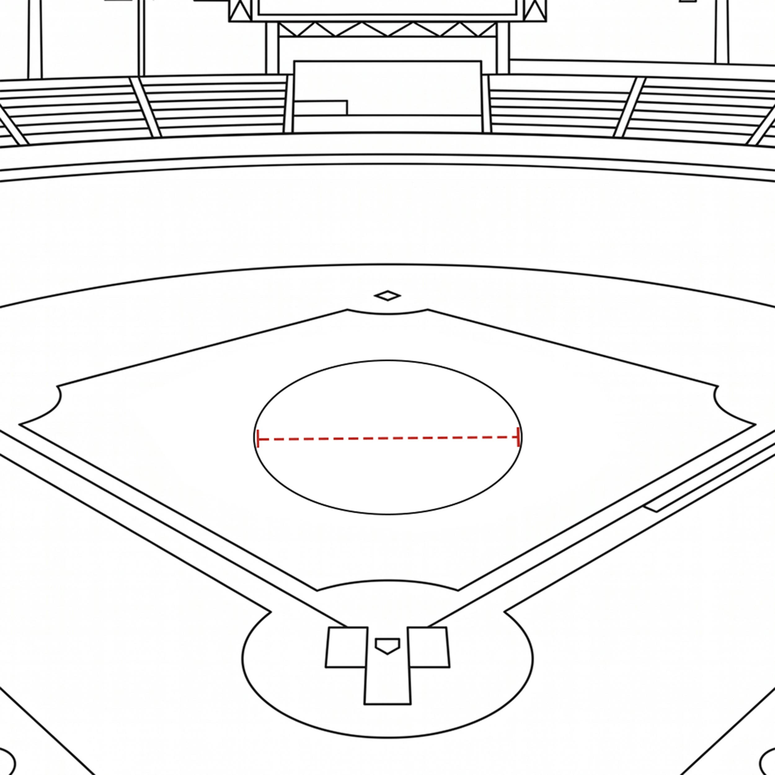 Baseball Mound Cover Round