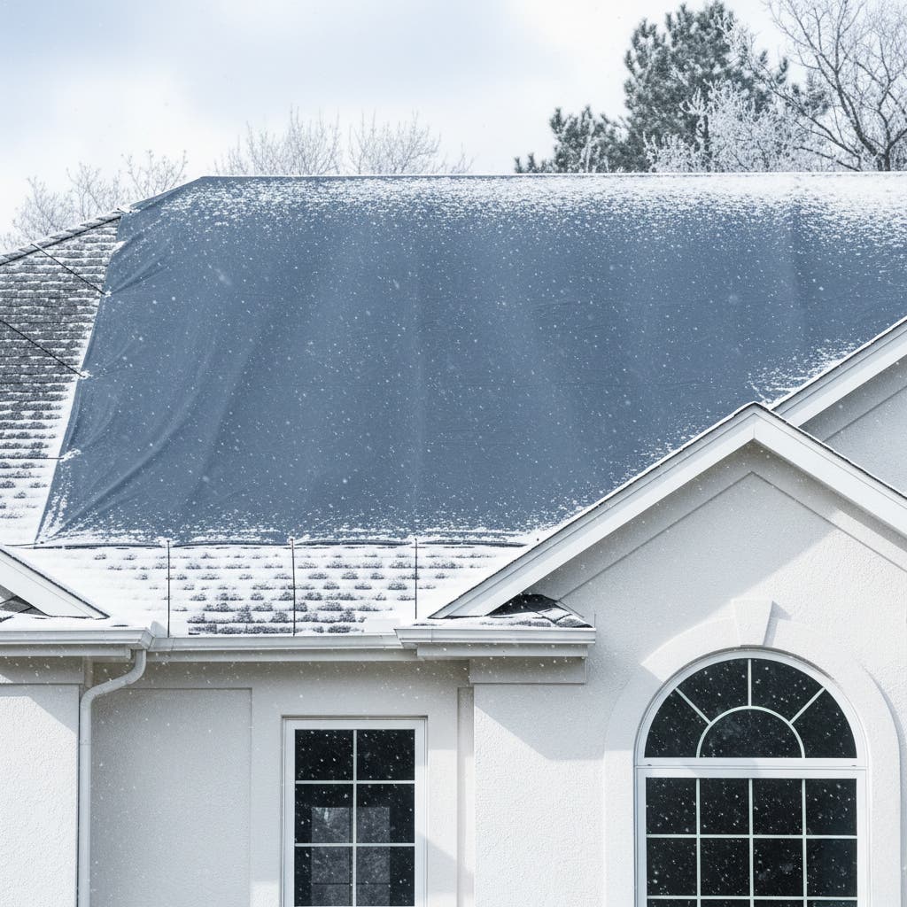 Custom Medium Duty Vinyl Tarp - Gray