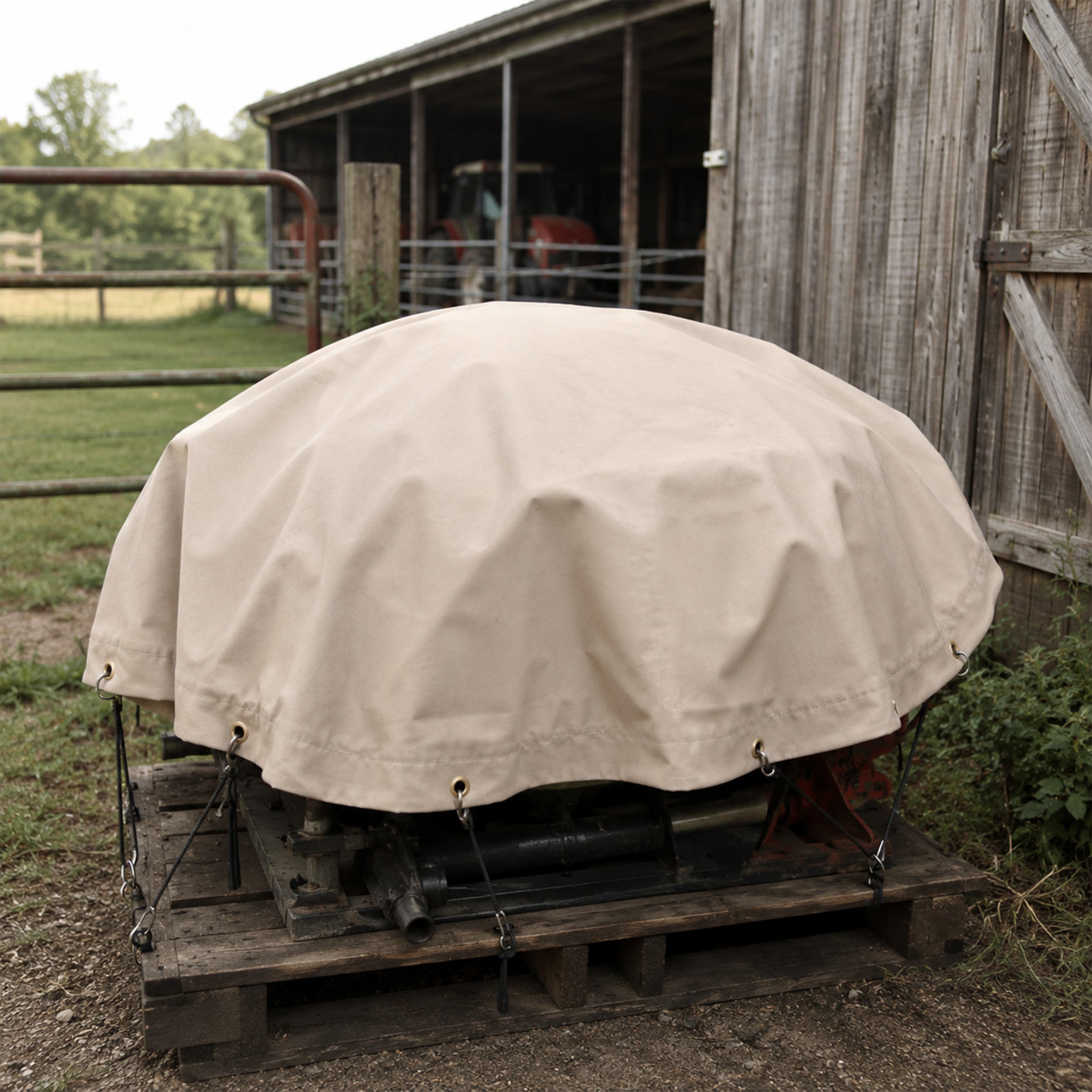Custom Canvas Tarp - Round