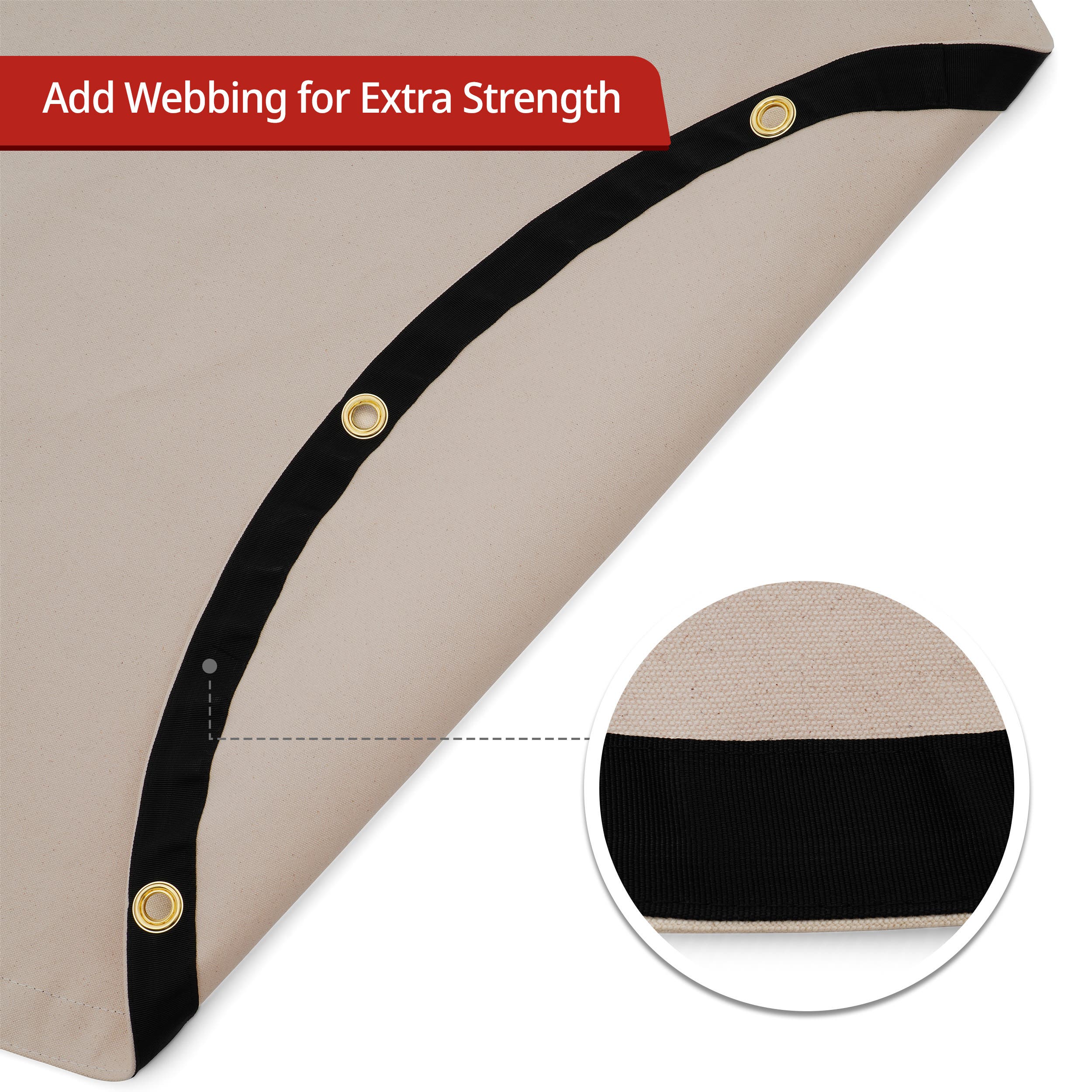 Custom Canvas Tarp - Round