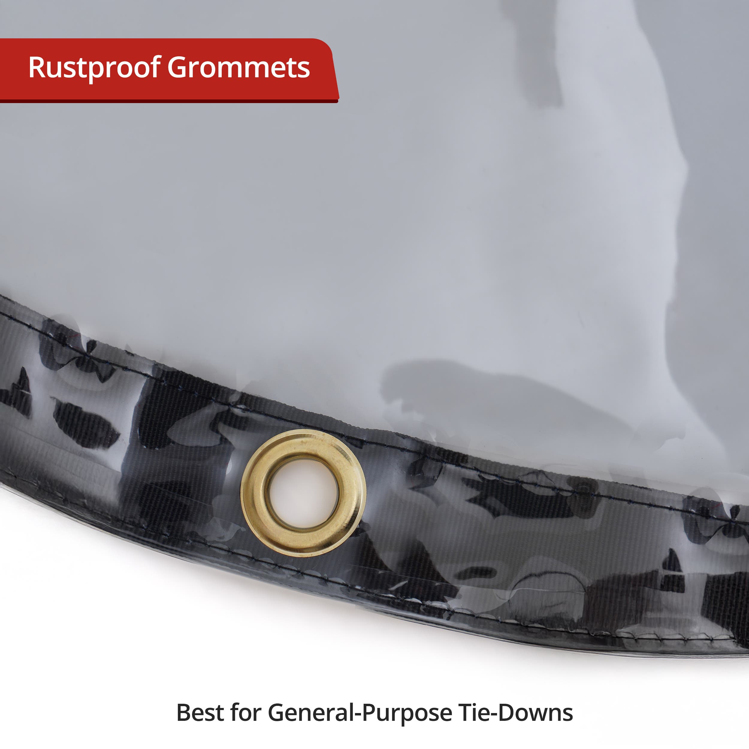 Custom Heavy Duty Clear Vinyl Tarp - Round