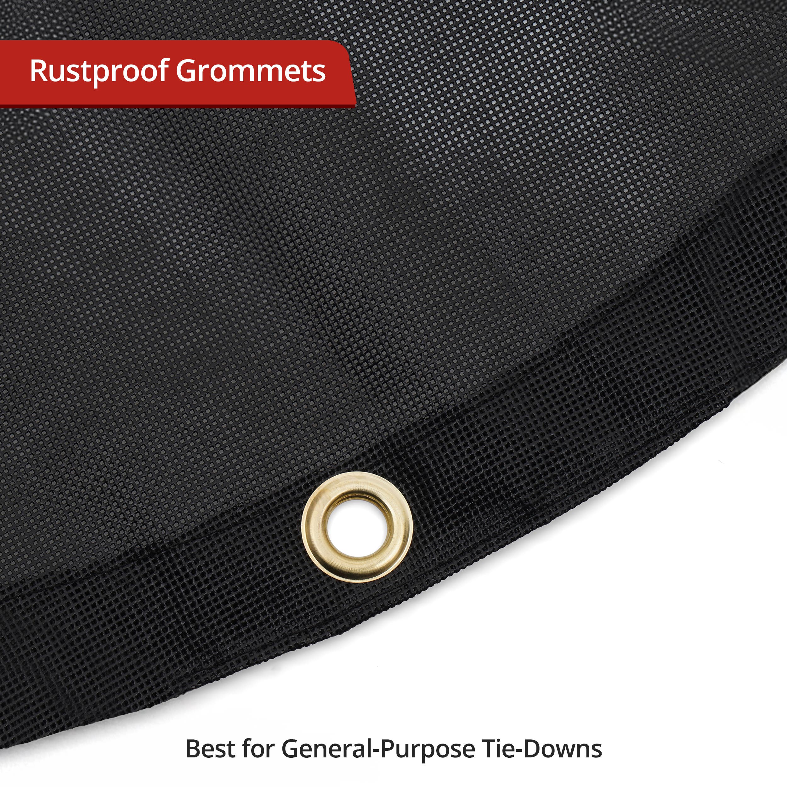 Custom Heavy Duty Round Mesh Tarp - 60% Shade