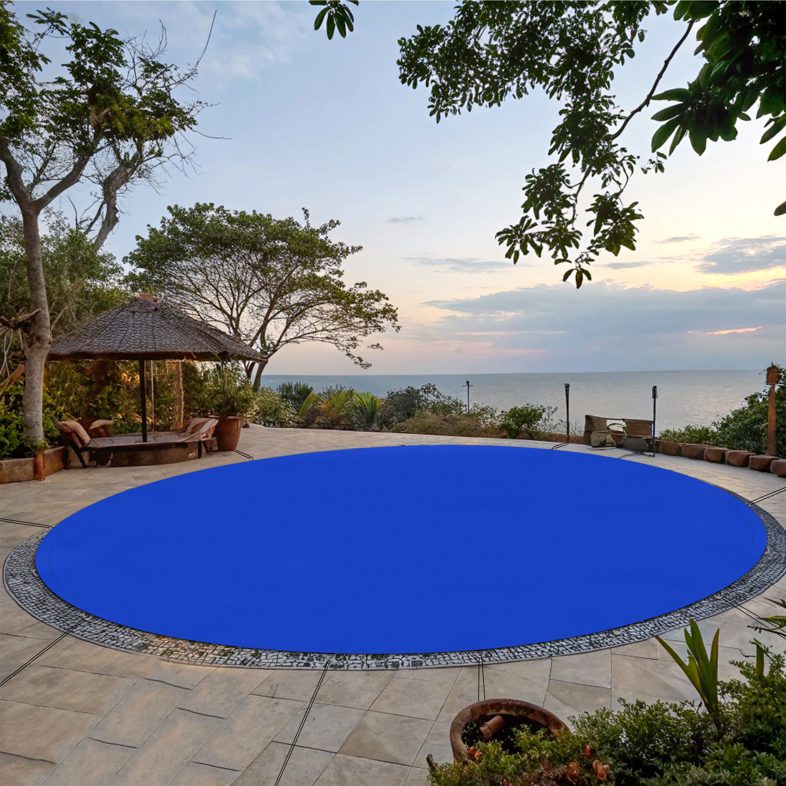 Buy Custom Heavy Duty Round Vinyl Tarps | Tarps&All