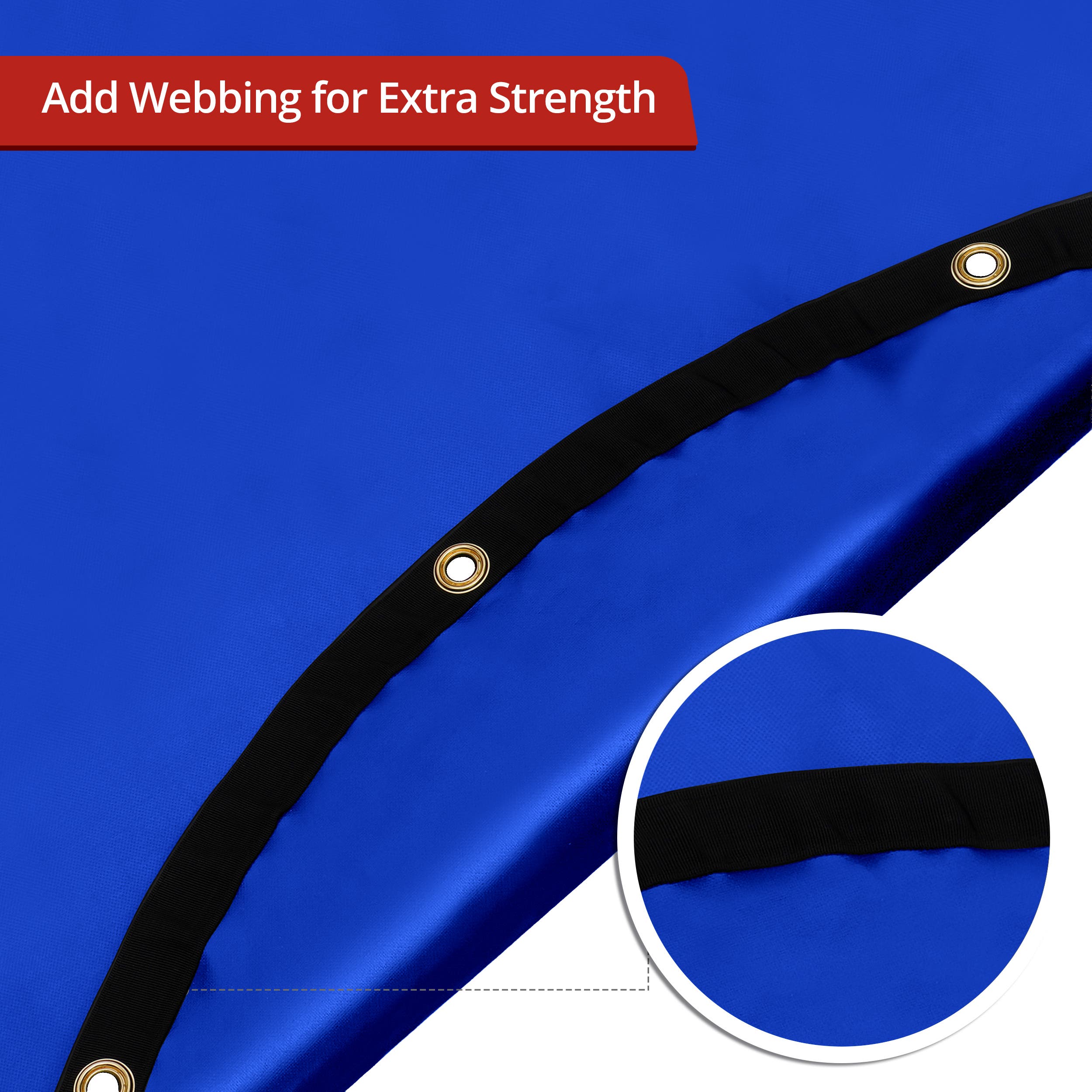 Custom Heavy Duty Vinyl Tarp -Round