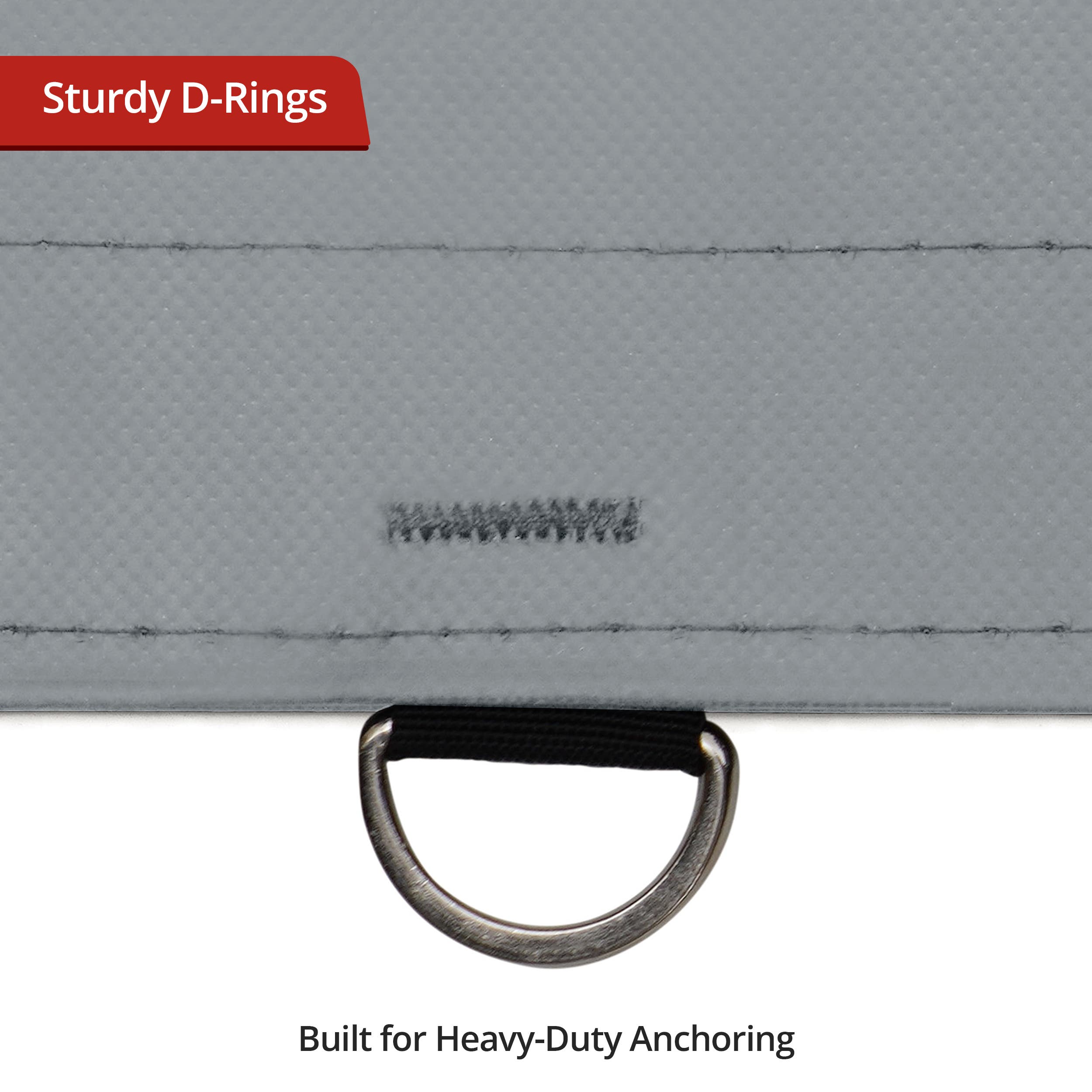 Custom Heavy Duty Vinyl Tarp - Gray