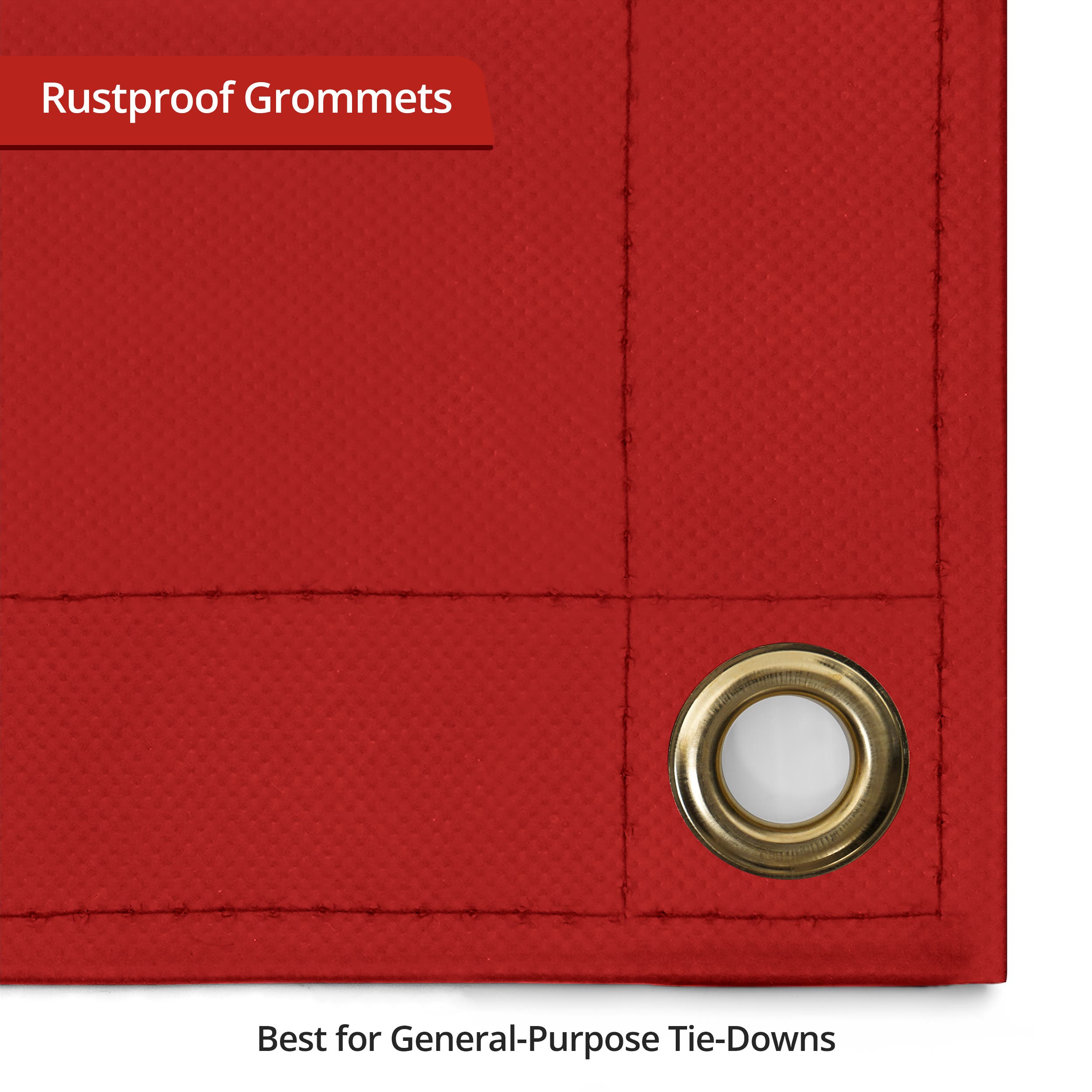 Custom Heavy Duty Vinyl Tarp - Red