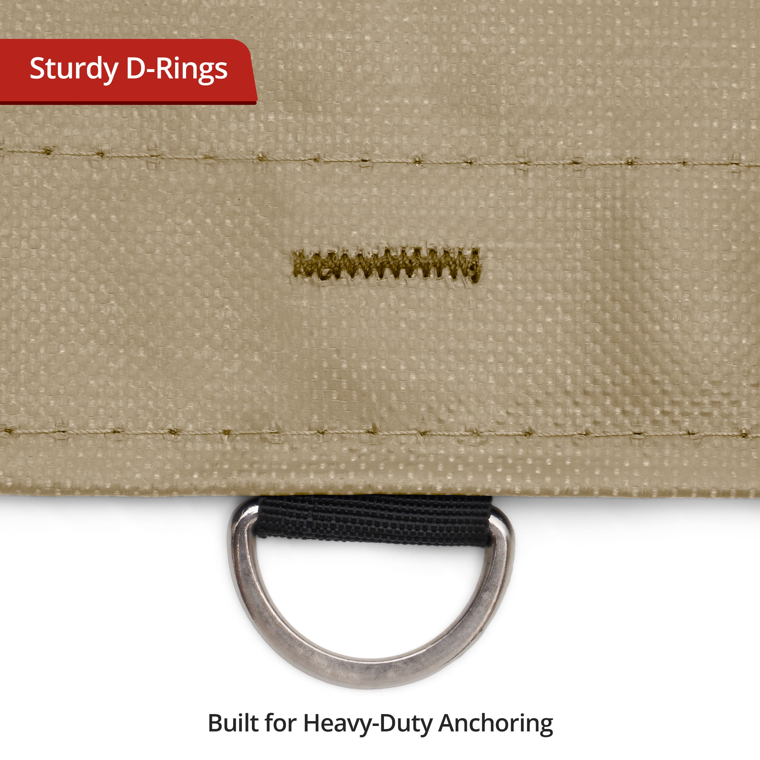 Custom Medium Duty Vinyl Tarp - Beige