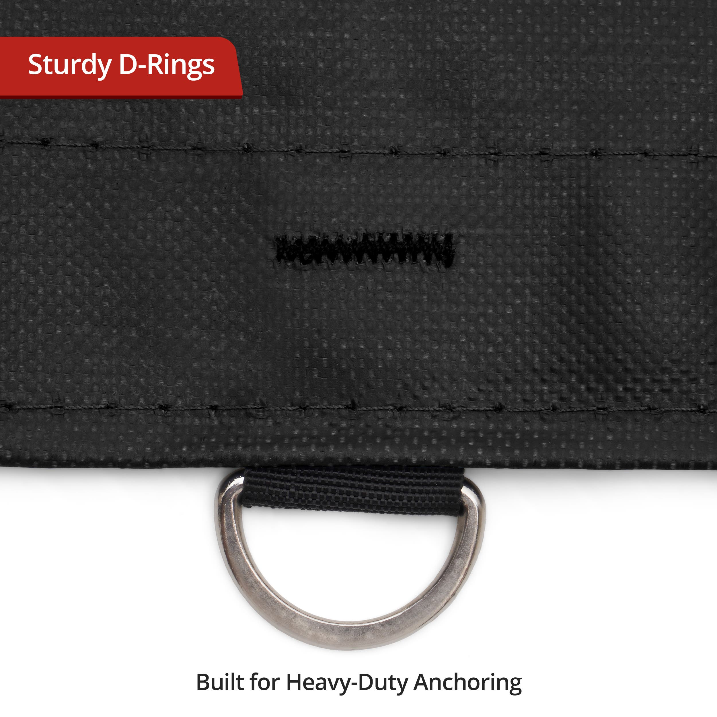 Custom Medium Duty Vinyl Tarps - Black