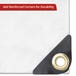 Custom Medium Duty Vinyl Tarp - White