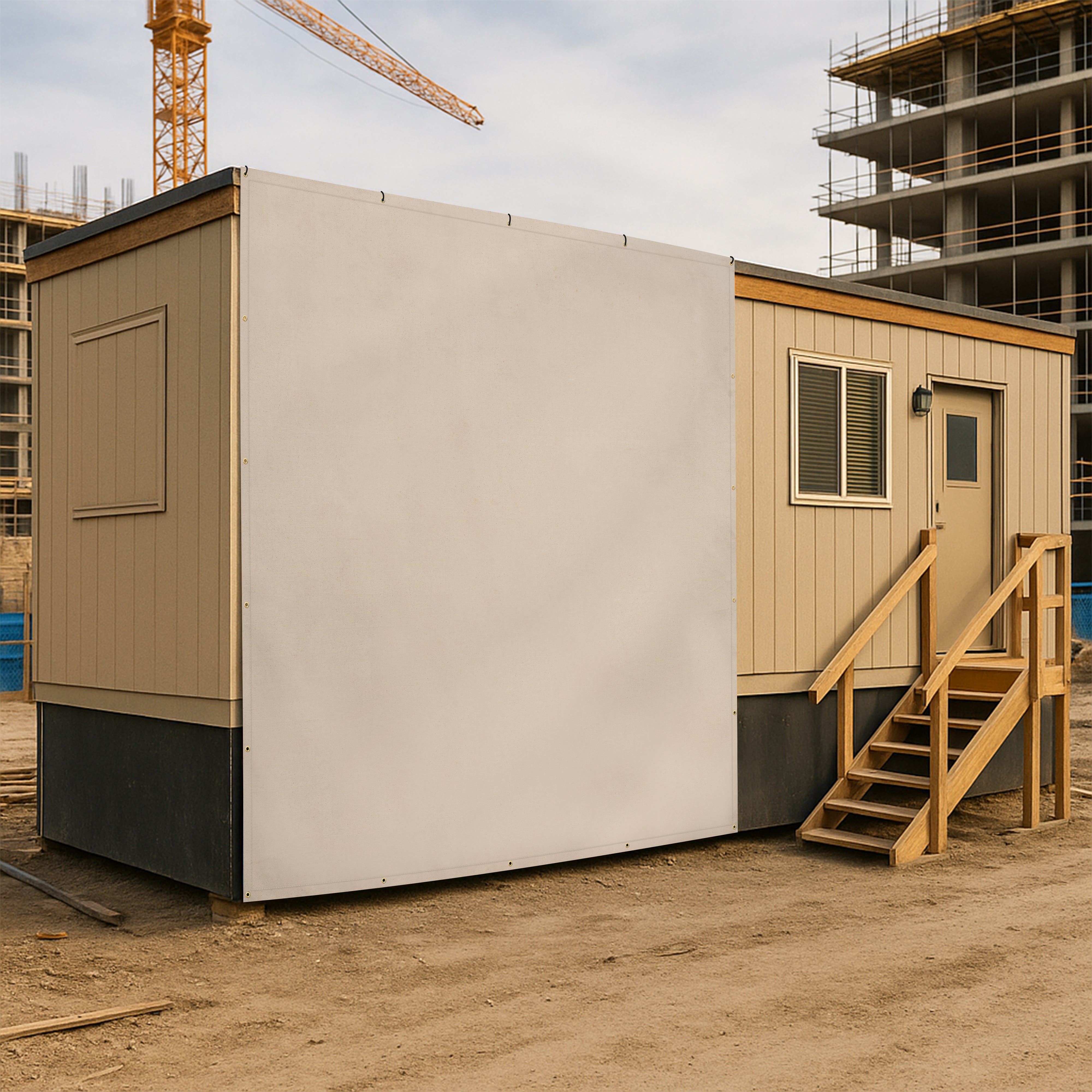 Custom Natural Untreated Canvas Tarp