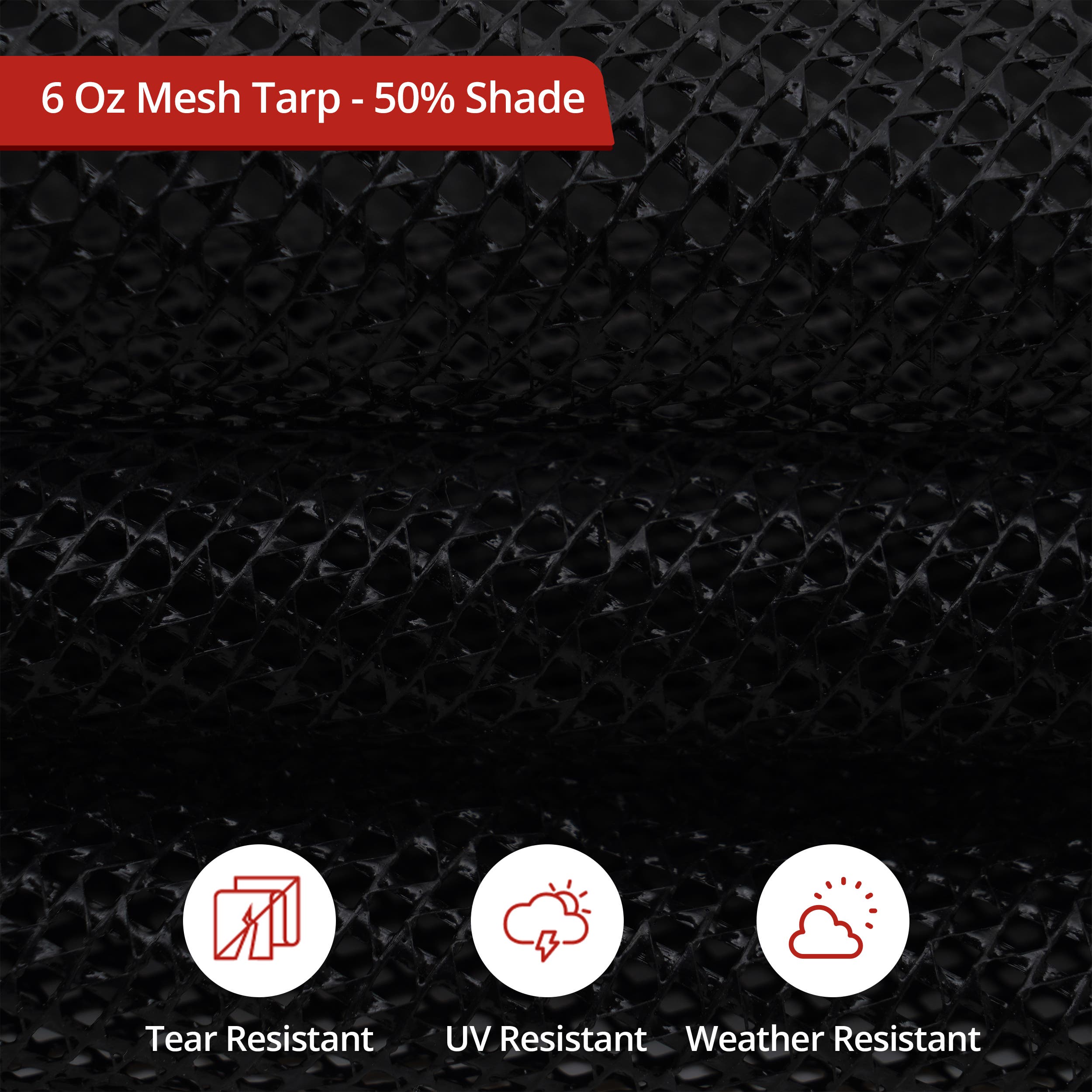 Custom Round Mesh Tarp - 50% Shade