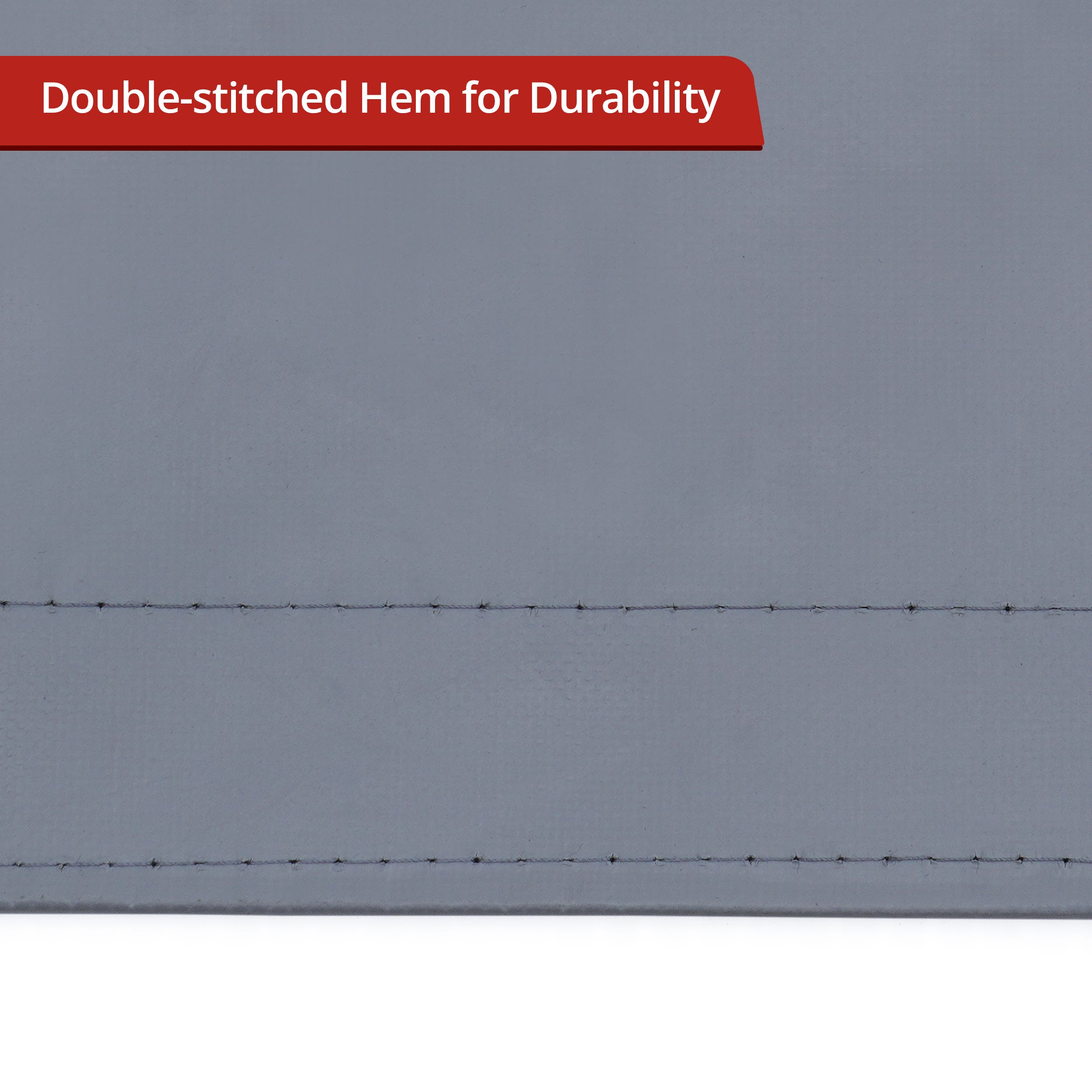 Custom Super Heavy Duty Vinyl Tarp - Gray