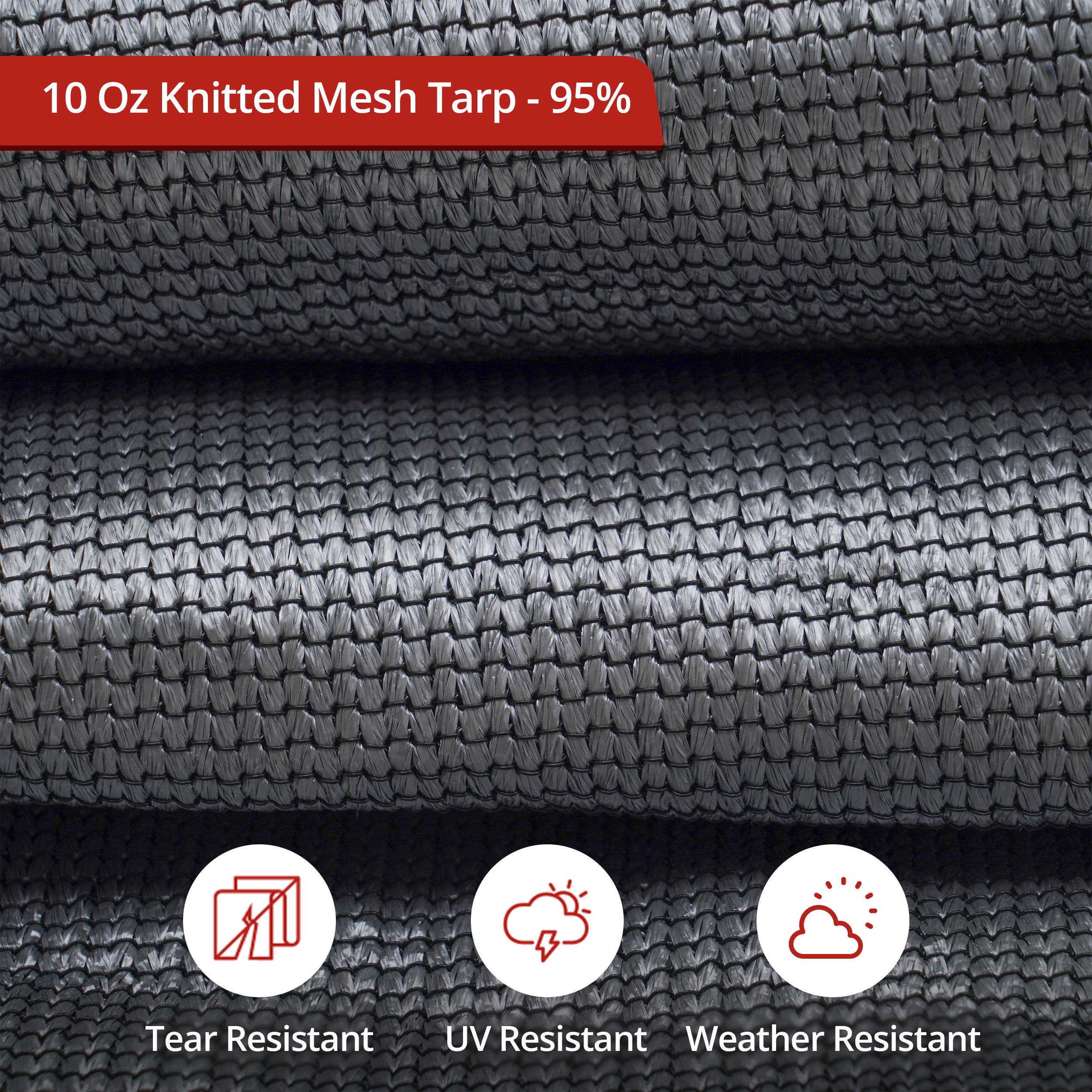 Knitted Mesh Tarp - 95% Shade