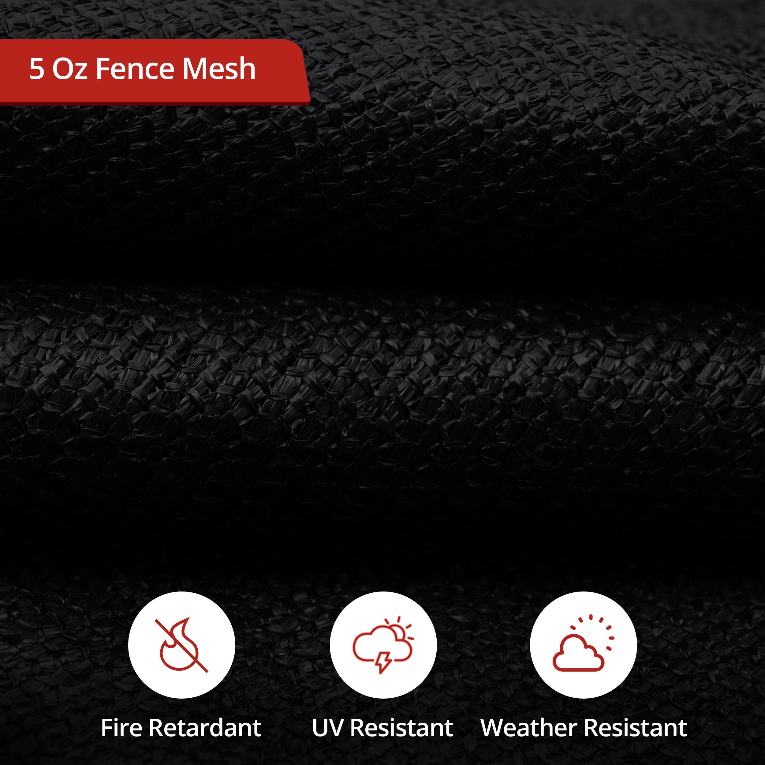 90% Premium Fence Privacy Screen - Black