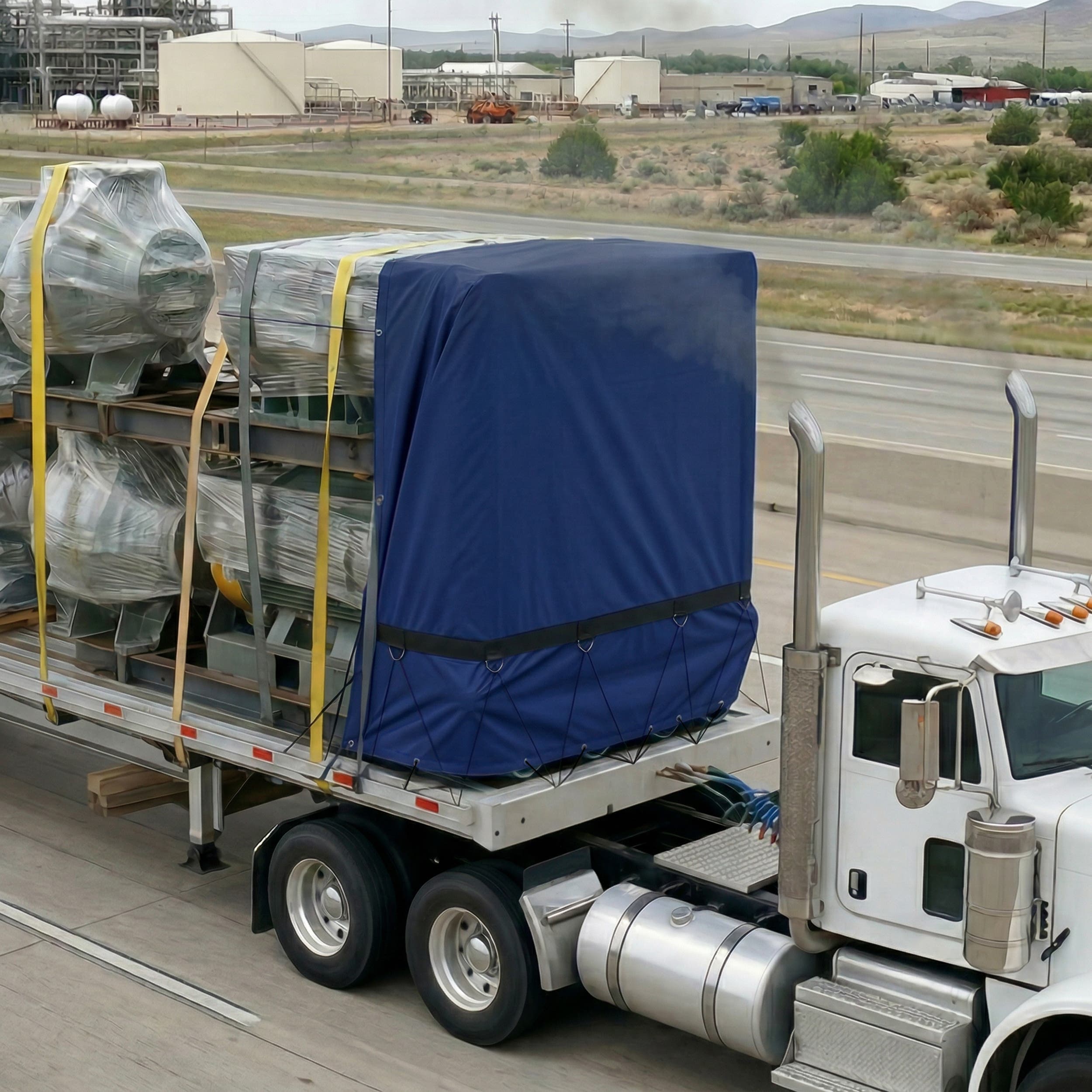 Flatbed Smoke Tarp