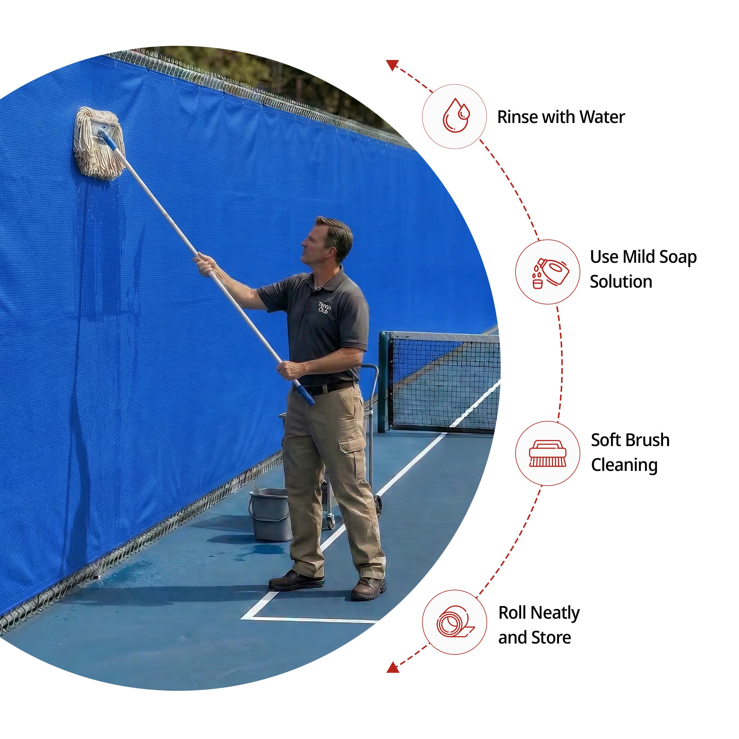 Tennis Court Backdrop