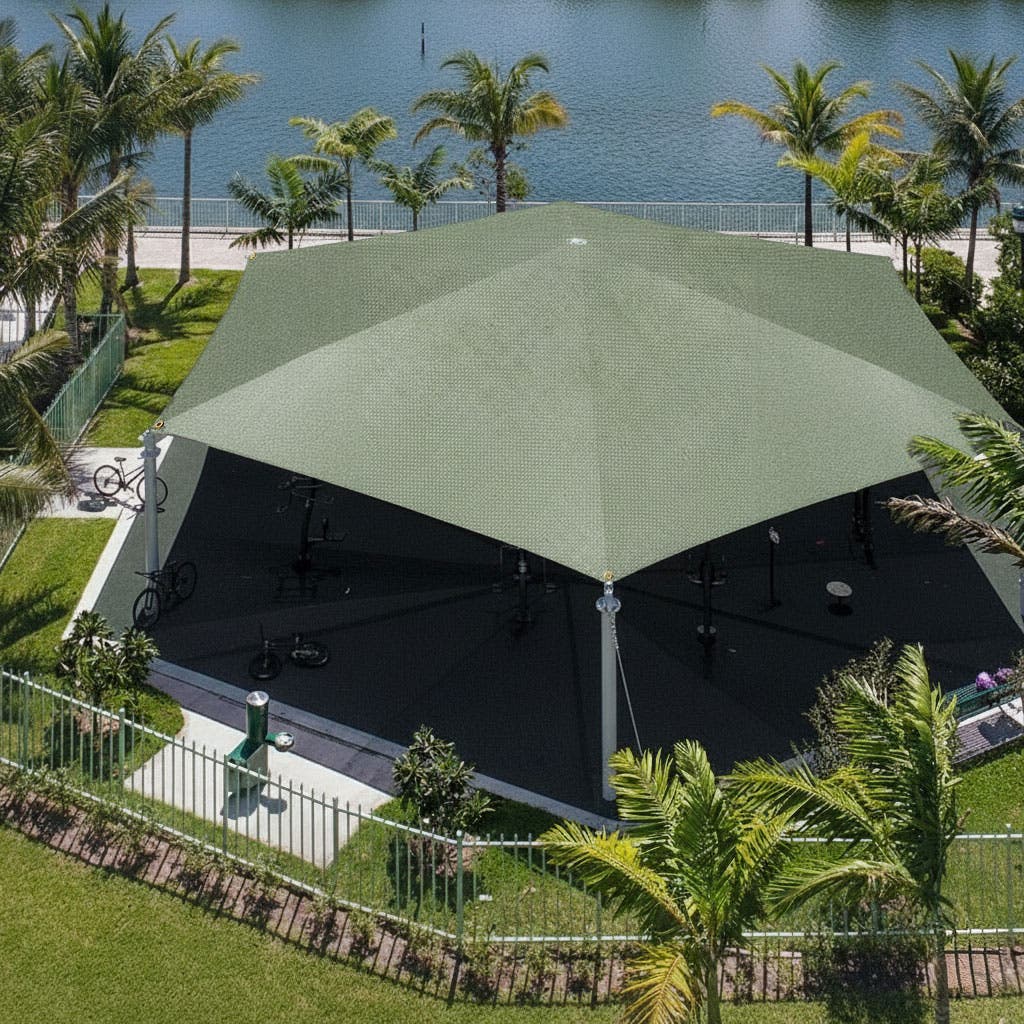 Water Resistant Canvas Tarp – Hexagon