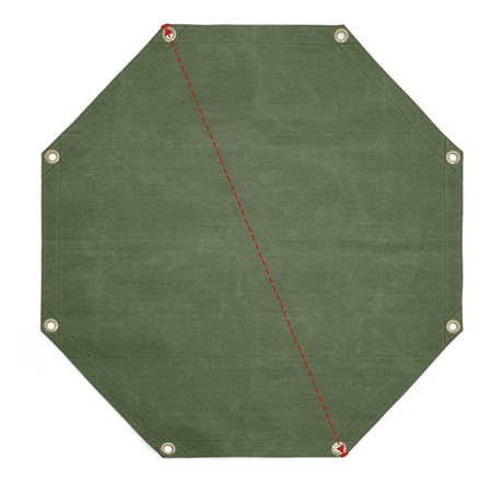 Water Resistant Canvas Tarp – Octagon