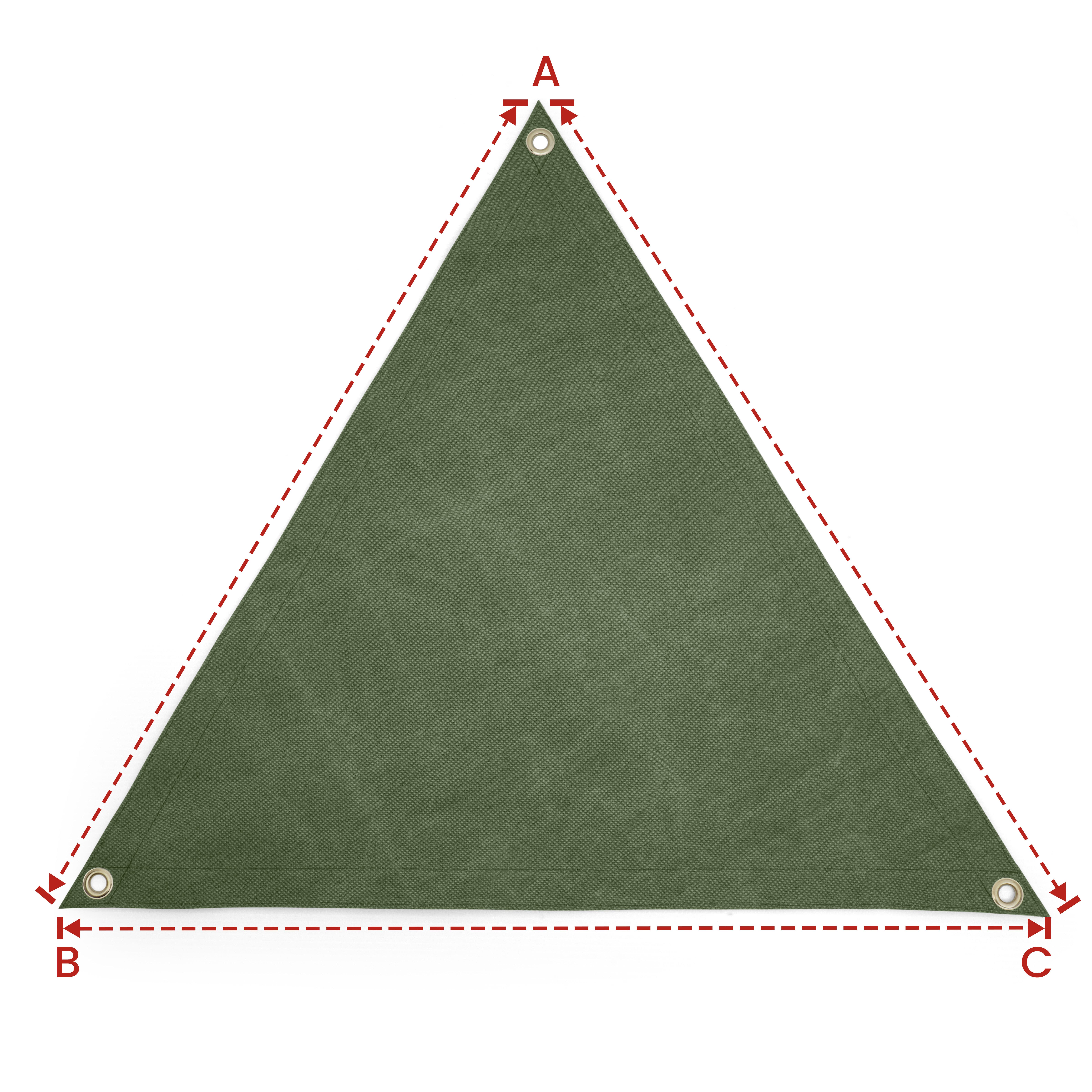 Water Resistant Canvas Tarp – Triangle