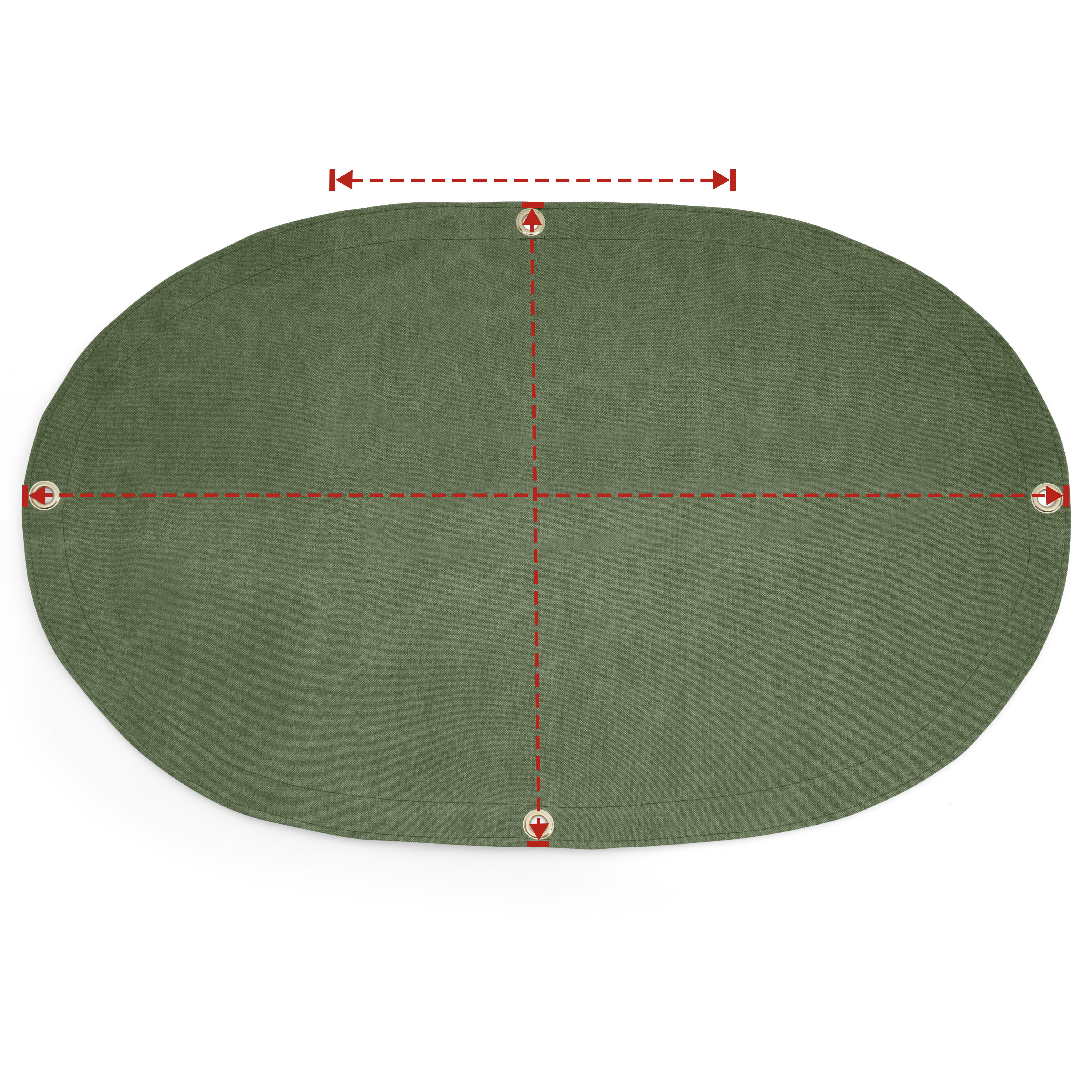 Water Resistant Canvas tarp – Oval