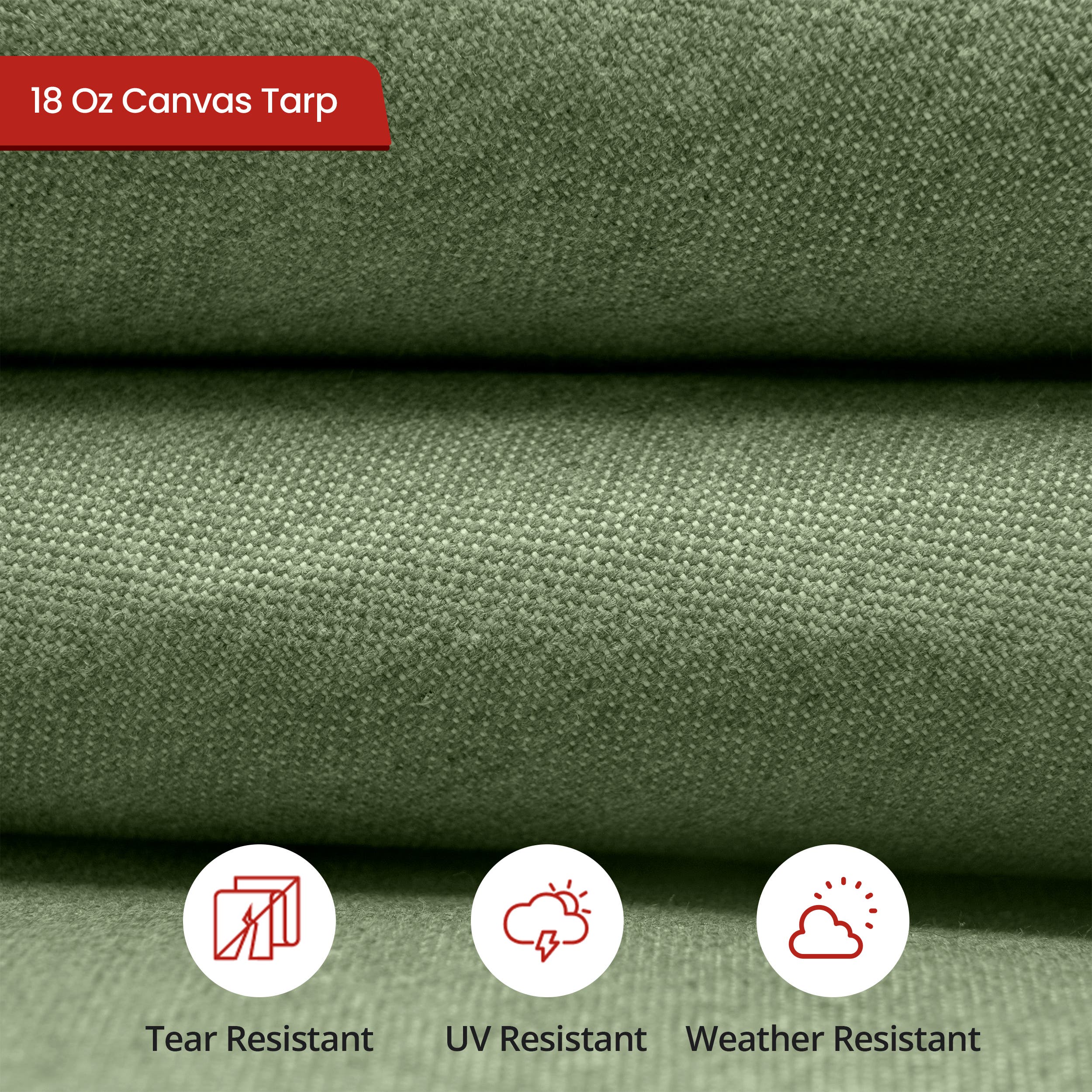 Water Resistant Canvas tarp – Oval