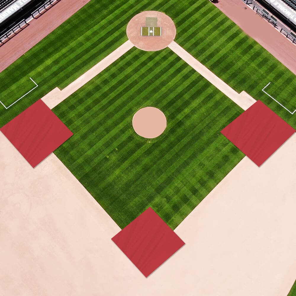 Baseball Weighted Mound Tarps - Rectangle / Square