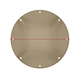product photo of Custom Medium Duty Vinyl Tarp - Round