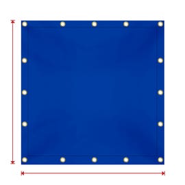 product photo of Custom Heavy Duty Vinyl Tarp - Blue