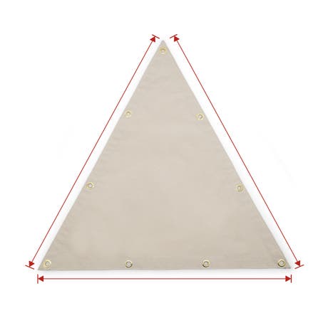 Custom Canvas Tarp - Triangle