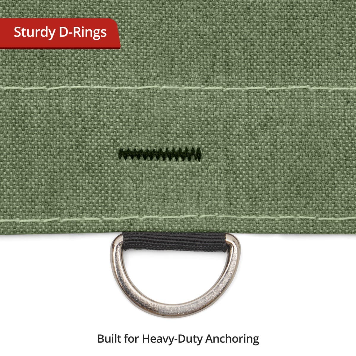 Water Resistant Canvas Tarp - Olive green