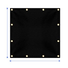 product photo of Custom Light Duty Poly Tarp - Black