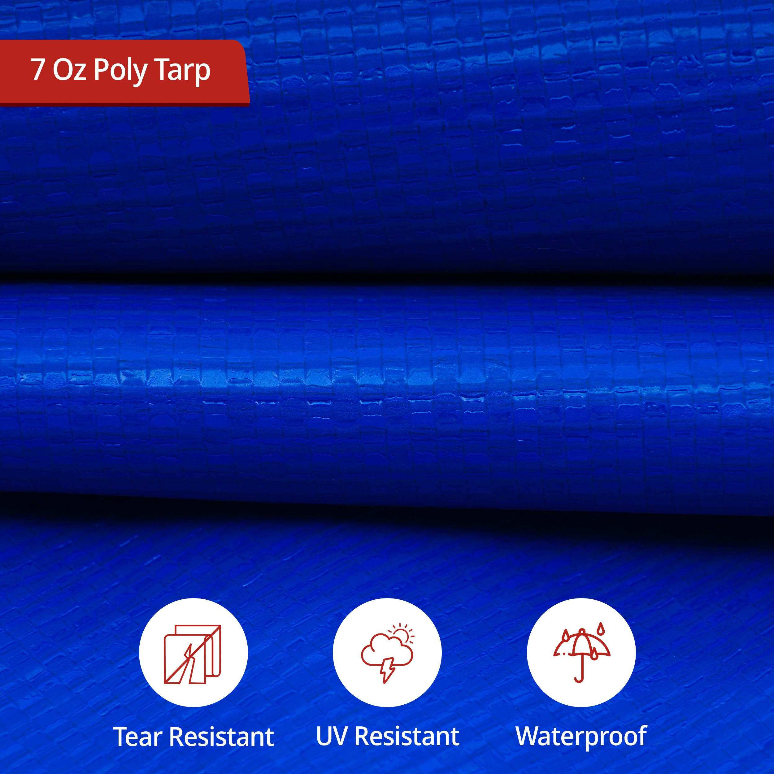 7 Oz Round Poly Tarp | Tarps&All