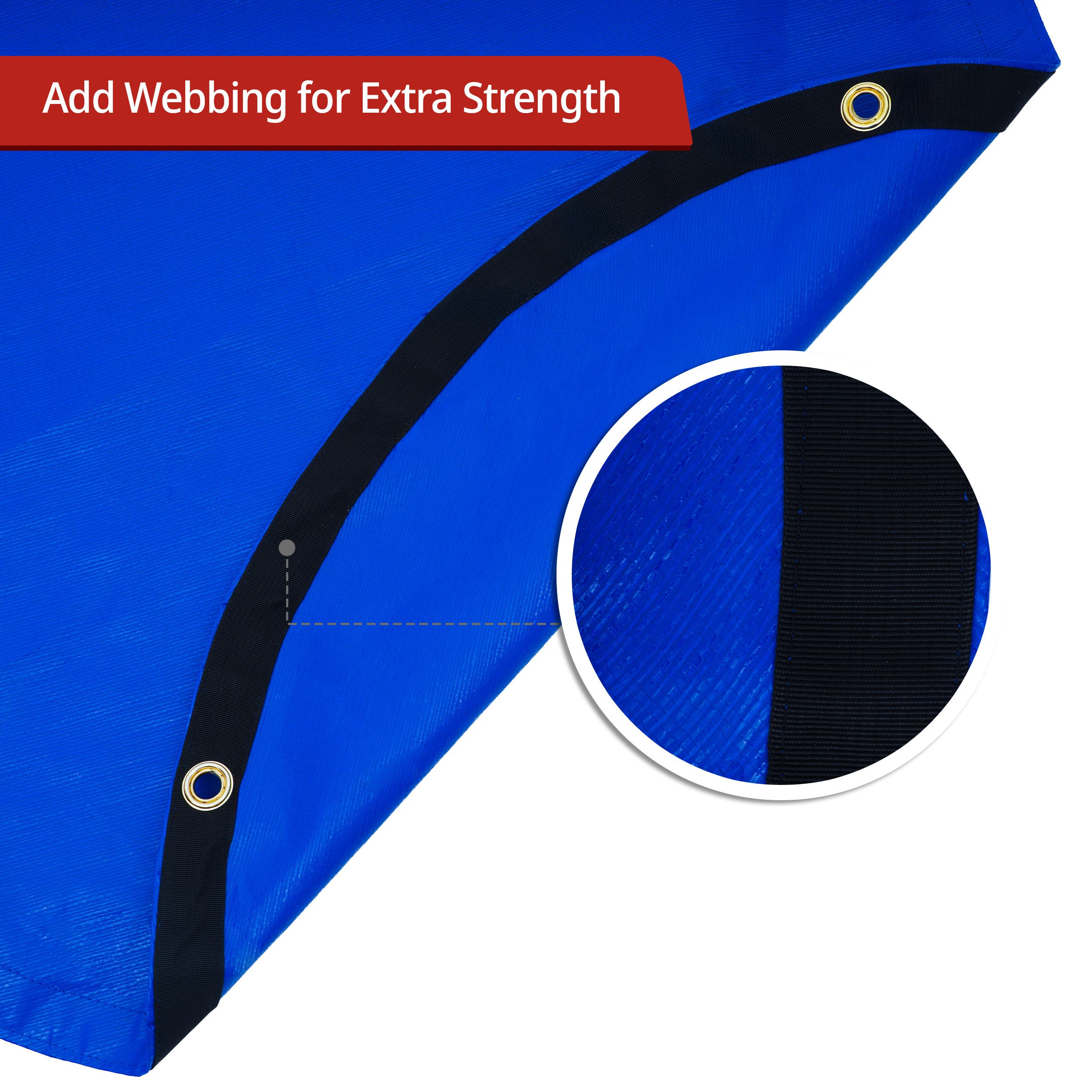 Custom Medium Duty Poly Tarp- Round