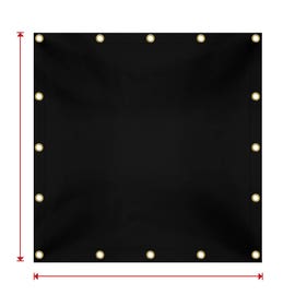 product photo of Custom Super Heavy Duty Vinyl Tarp - Black