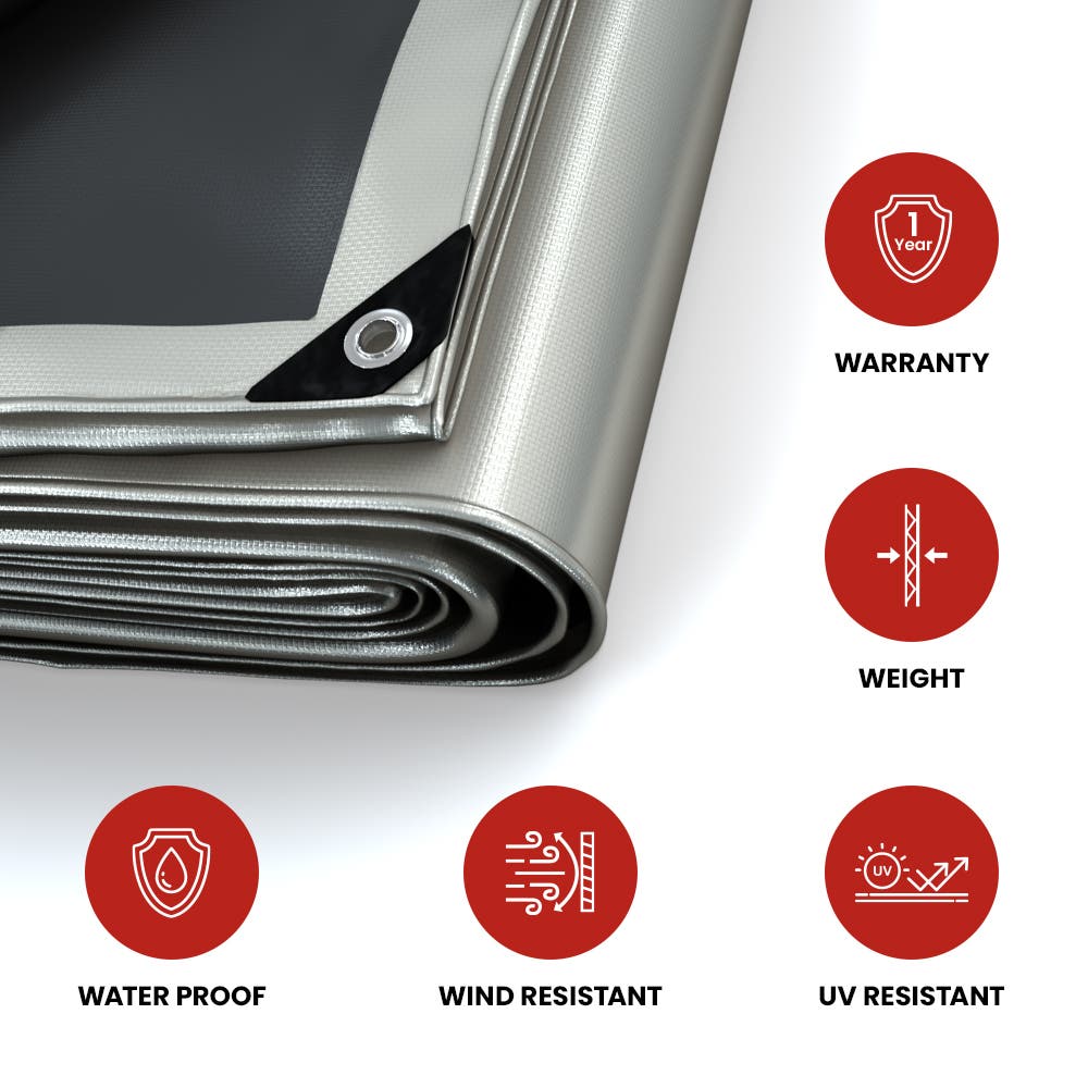 Heavy Duty Poly Tarp, Size: 12' x 16'