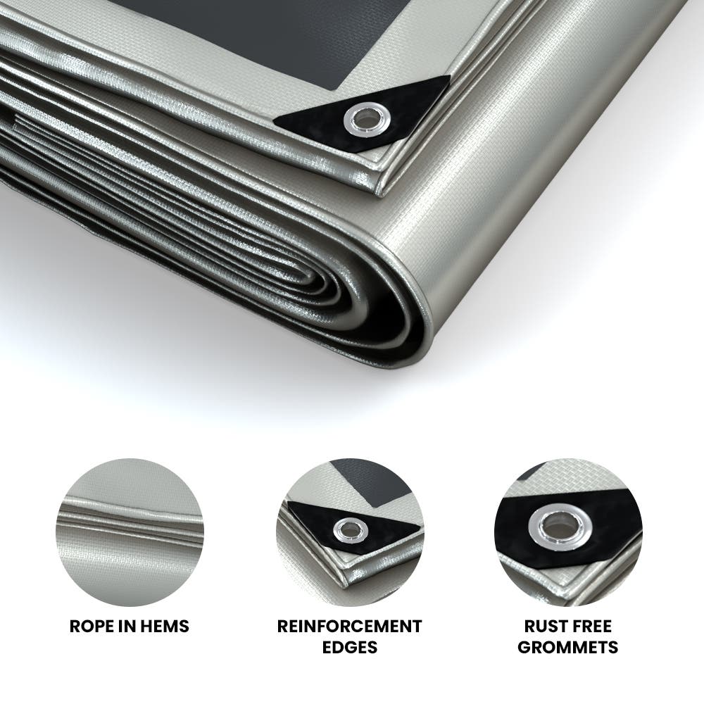 Heavy Duty Poly Tarp, Size: 12' x 16'