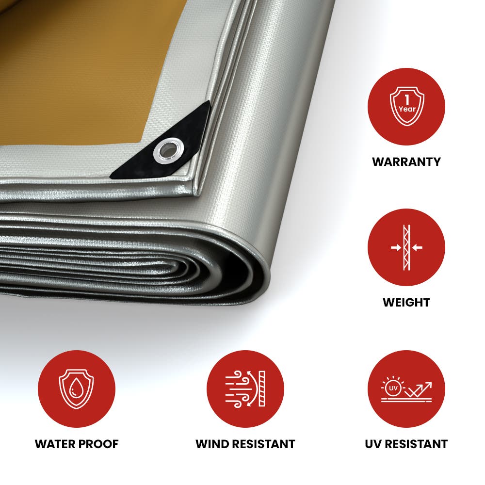 Medium Duty Poly Tarp, Size: 10' x 12'