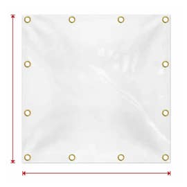product photo of Fire Retardant Clear Vinyl Tarp