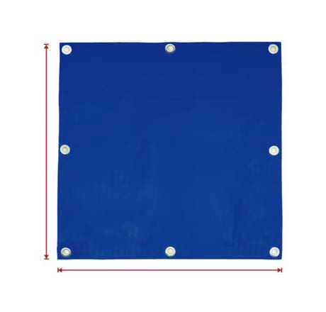 Custom Light Duty Poly Tarp - Blue