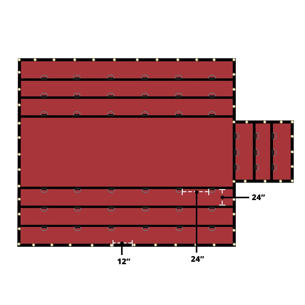 Buy Heavy Duty Single Flap Lumber Tarp | Tarps&All