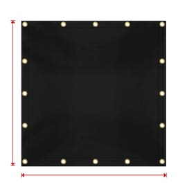 product photo of Custom Medium Duty Vinyl Tarps - Black