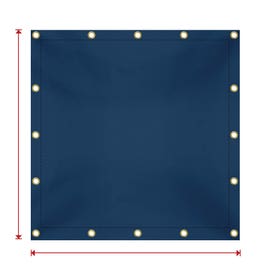 product photo of Custom Medium Duty Vinyl Tarp - Blue