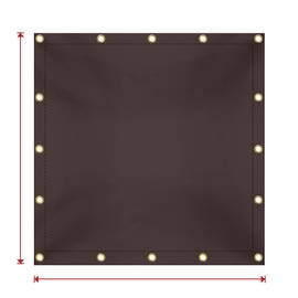 product photo of Custom Medium Duty Vinyl Tarp - Brown