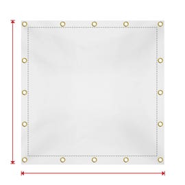 product photo of Custom Medium Duty Vinyl Tarp - White